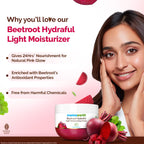 Mamaearth Beetroot Hydraful Light Moisturizing Cream with Beetroot & Hyaluronic Acid ,200g