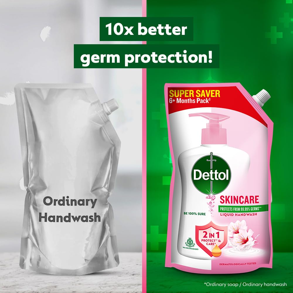 Dettol Liquid Handwash Refill – Skincare Hand Wash- 675ml