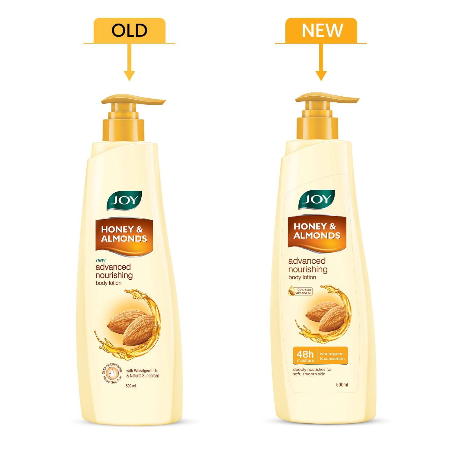 Joy Honey & Almonds Advanced Nourishing Lightweight Summer Body Lotion 500ml