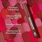 Mamaearth Moisture Matte Longstay Lipstick with Avocado Oil & Vitamin E for 12 Hour Long Stay - 2g