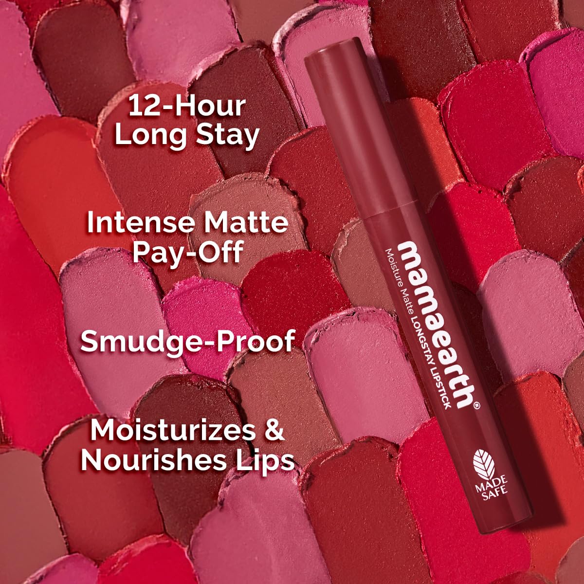 Mamaearth Moisture Matte Longstay Lipstick ,2g