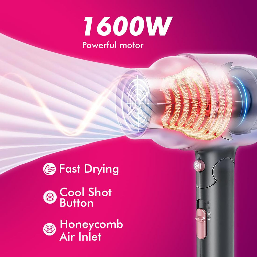 NOVA NHP 8223 Professional Hair Dryer (2000 Watts, Rose Gold)