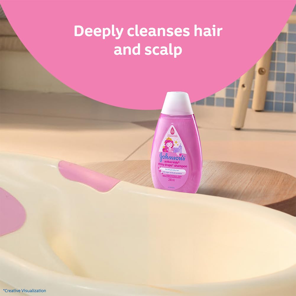 Johnson's Baby Active Kids Shiny Drops Shampoo, 200ml