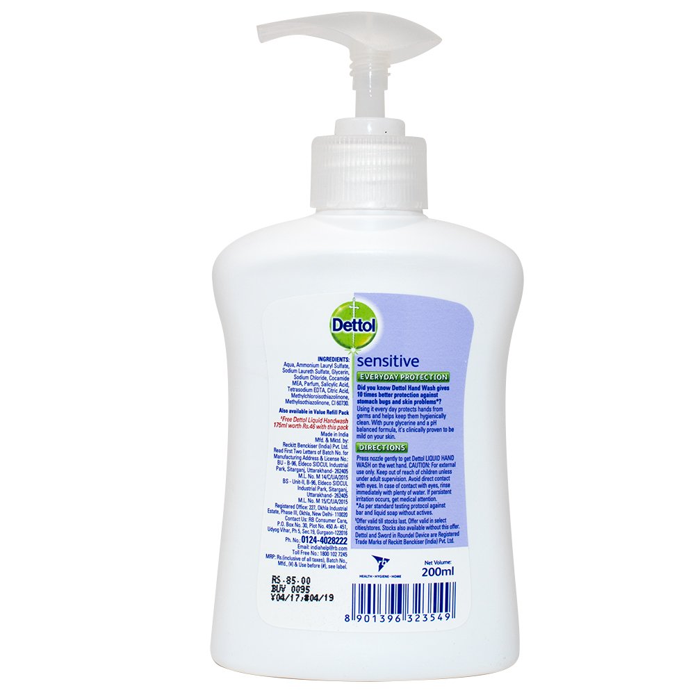 Dettol Sensitive Liquid Hand Wash - 200 ml
