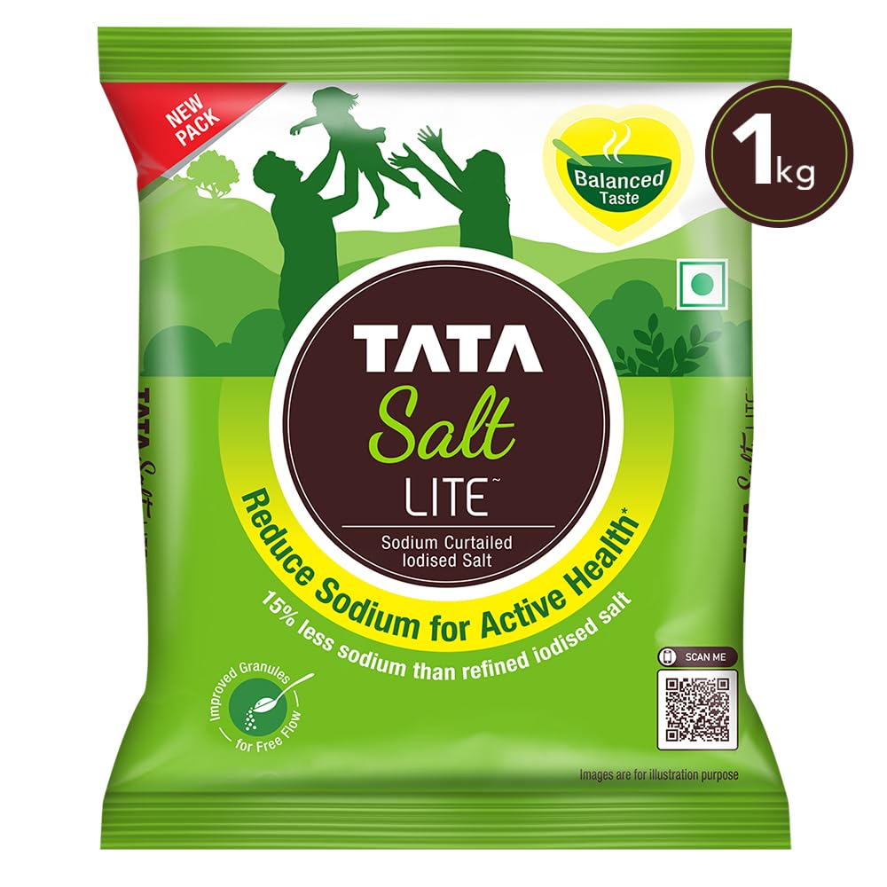 Tata Salt Lite, Low Sodium, 1kg Visit the TATA SALT Store