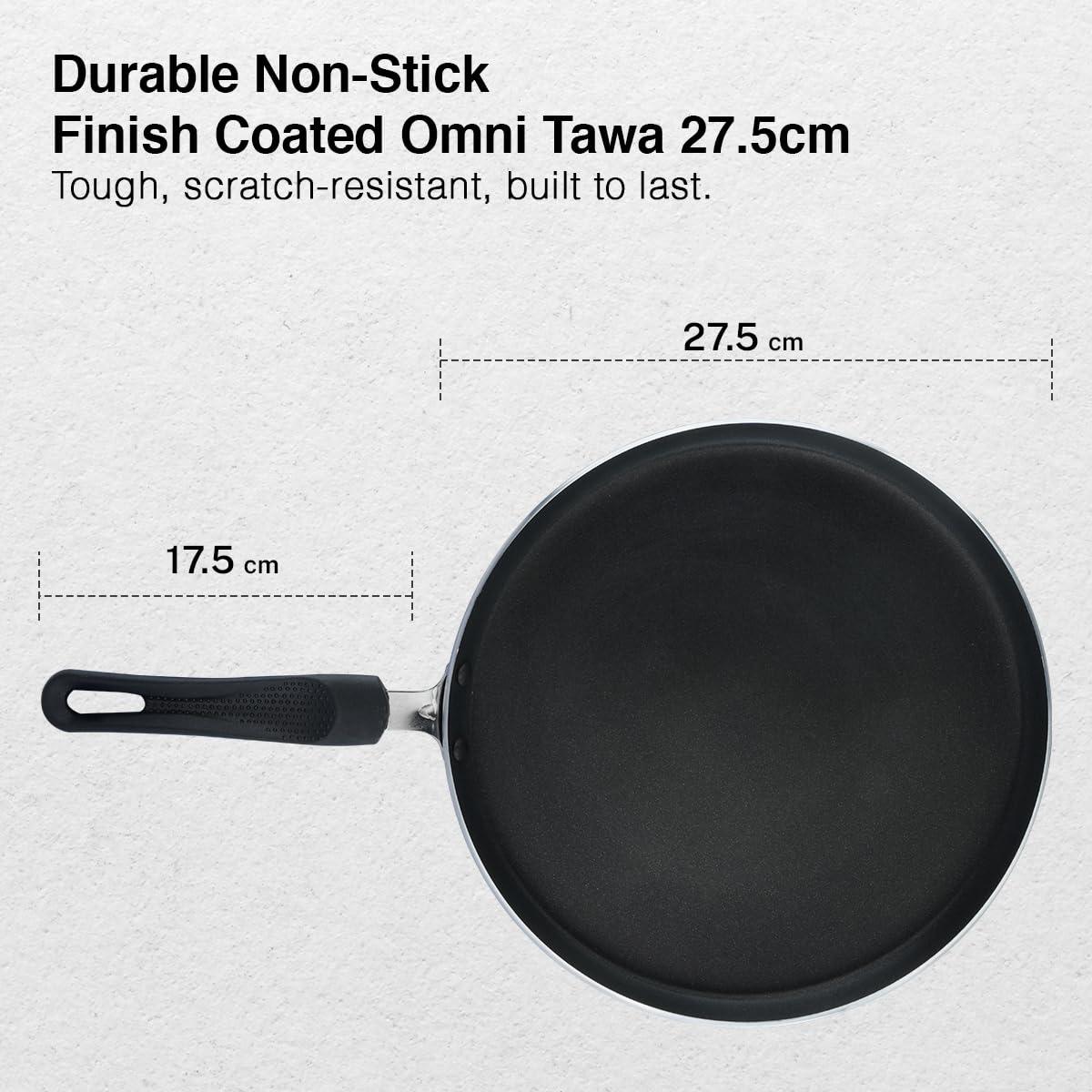 Prestige Non-Stick Dosa Tawa 27.5cm | OSP IB | Gas & Induction Compatible |