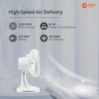 Orient Electric PP Plastic 225 MM Zippy Pro Table Fan (White)