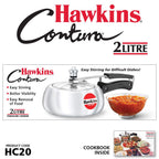 Hawkins Aluminium Pressure Cooker, 2L, 3L and 5L, Silver Combo