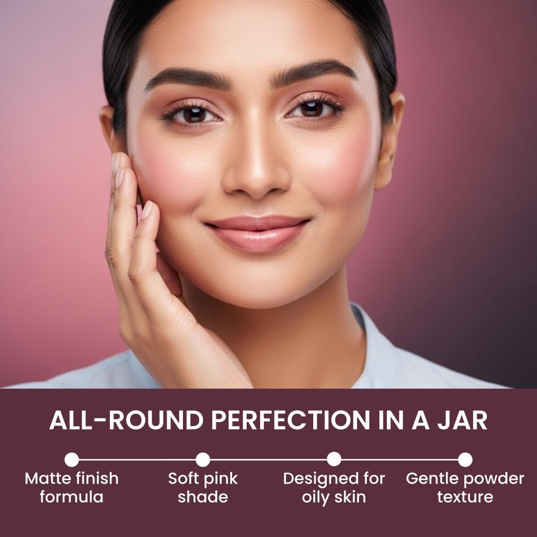 LAKMÉ Rose Powder, Soft Pink 01, 40G, Oily, Matte