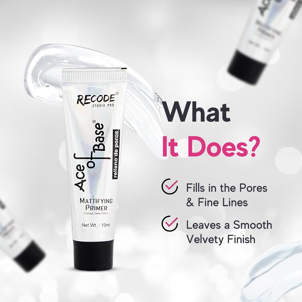 Recode Makeup Primer for Oily Skin & Dry Skin 10 ml - Ace Of Base Primer