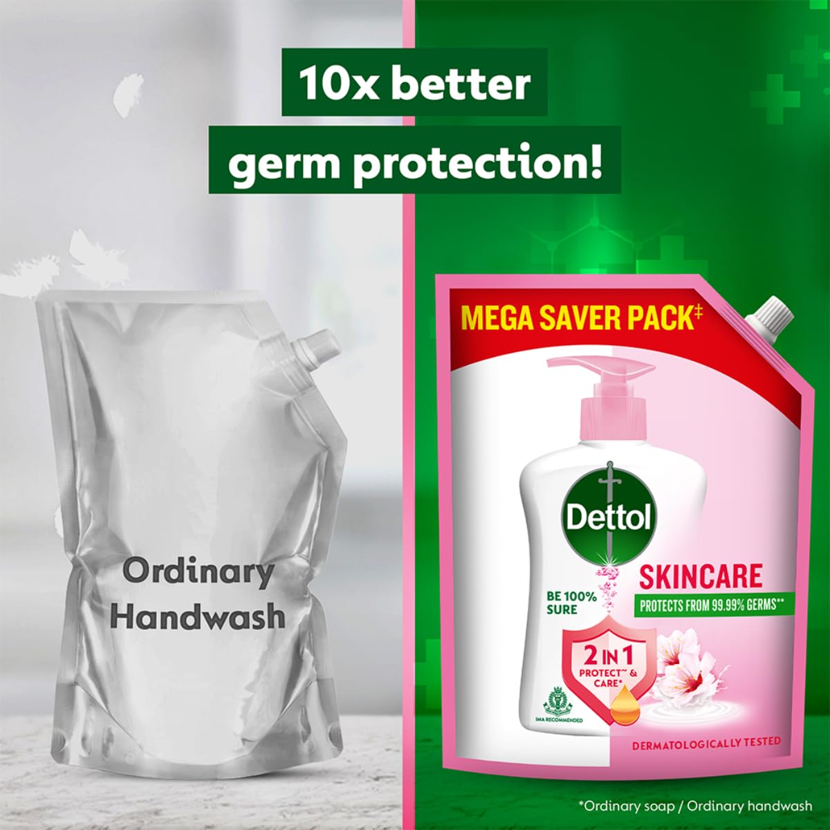 Dettol Liquid Handwash Refill – Skincare Hand Wash- 1350ml