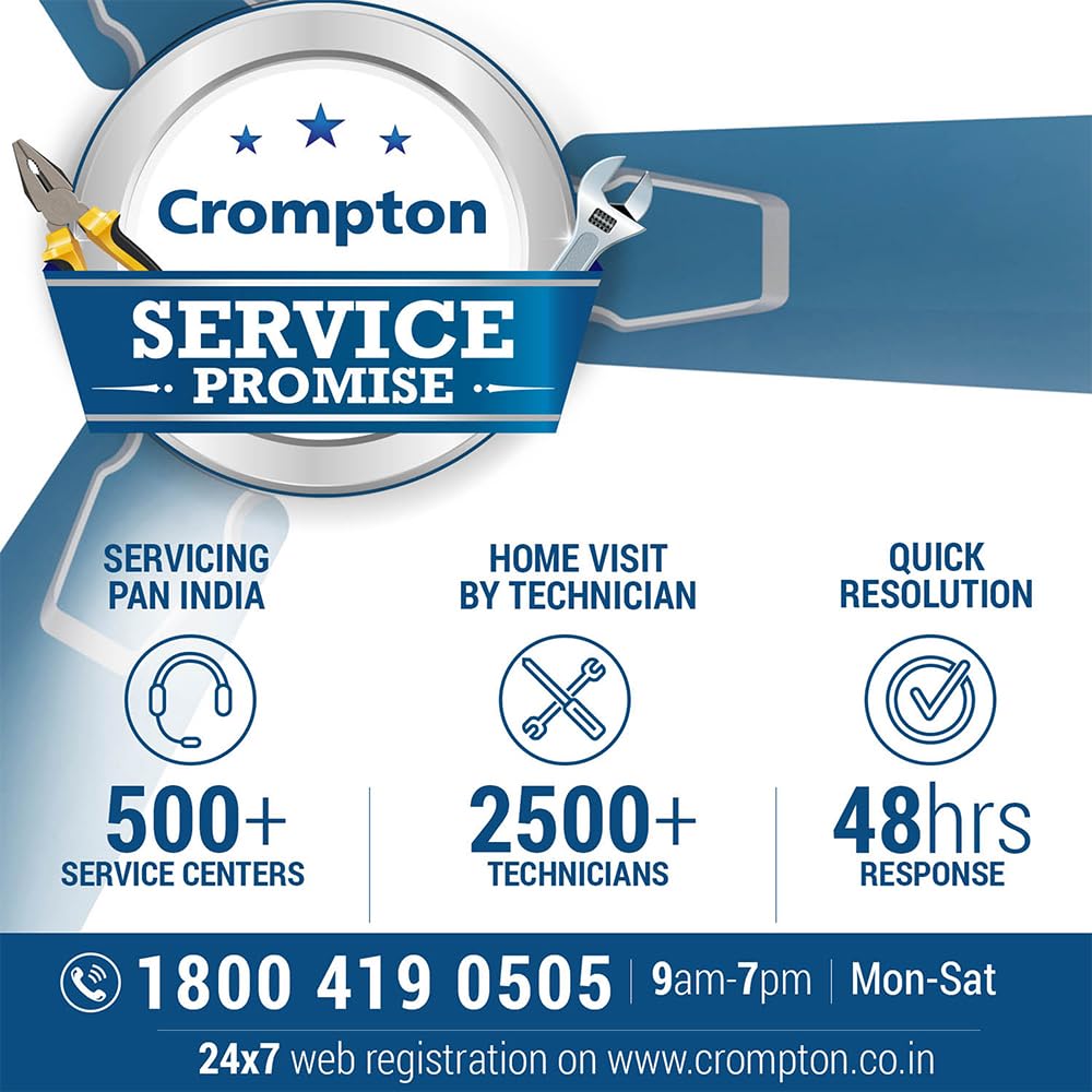 Crompton Brisk Air Plus 6 inch Kitchen/Bathroom/Office Exhaust (Ventilation) Fan | Automatic Dust Protection Shutters | 275 CMH Powerful Air Suction | Rust..