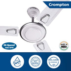 Crompton Super Briz Deco 1200 mm (48 inch) High Speed Decorative Ceiling Fan (Silver white)