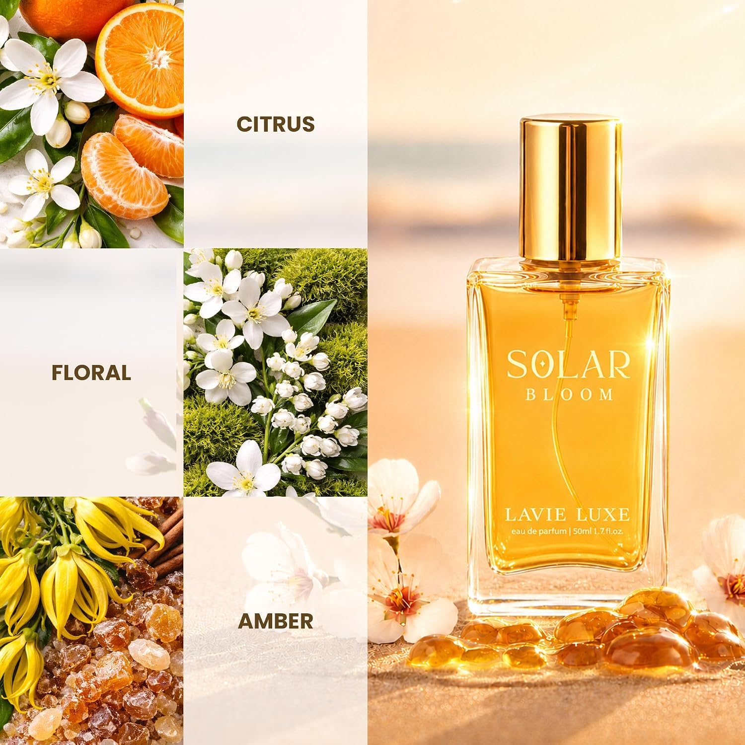 Lavie Luxe Solar Bloom Eau De Parfum | Luxury Collection 25ml Perfume | Perfume for Women