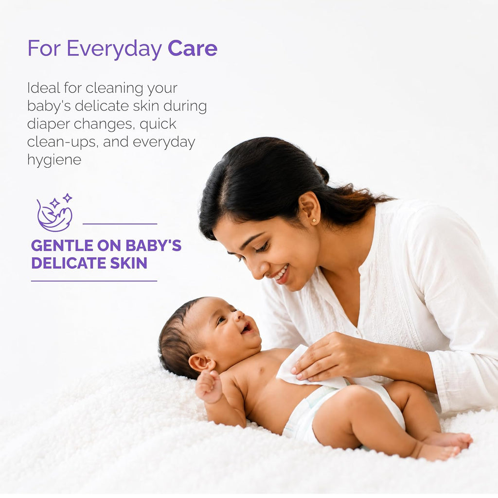 Himalaya Soft & Gentle Baby Wipes |72 Wipes x B3 G1 Free - 288 Wipes | With Licorice & Aloe Vera | Gently cleanses & Helps prevent the cause of...