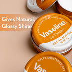 Vaseline Lip Tins Cocoa Butter, 17g | Infused with Cocoa Butter for Hydration & Glossy Shine Softline (Transparent)