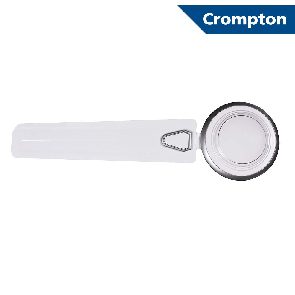 Crompton Super Briz Deco 1200 mm (48 inch) High Speed Decorative Ceiling Fan (Silver white)