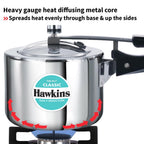 Hawkins Classic 1.5 Litre Triply Stainless Steel Pressure Cooker | Straight Body | Induction & Gas Compatible | Ideal for 1–2 persons | ISI Certified | Guaranteed for 5 year | Silver (SSTCL15)