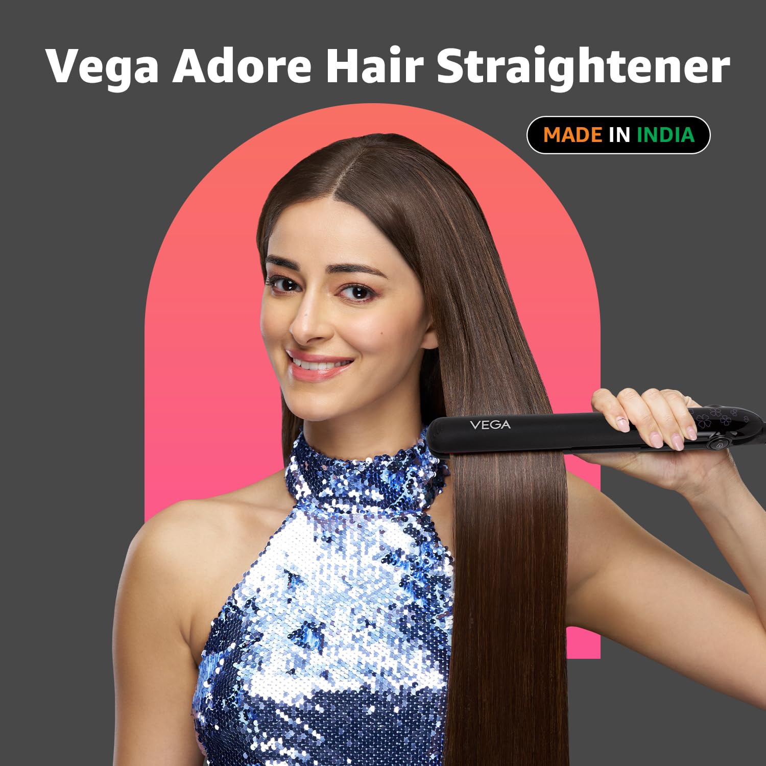 Vega Adore Hair Straightener for Women with Ceramic Plates & Fast Heat