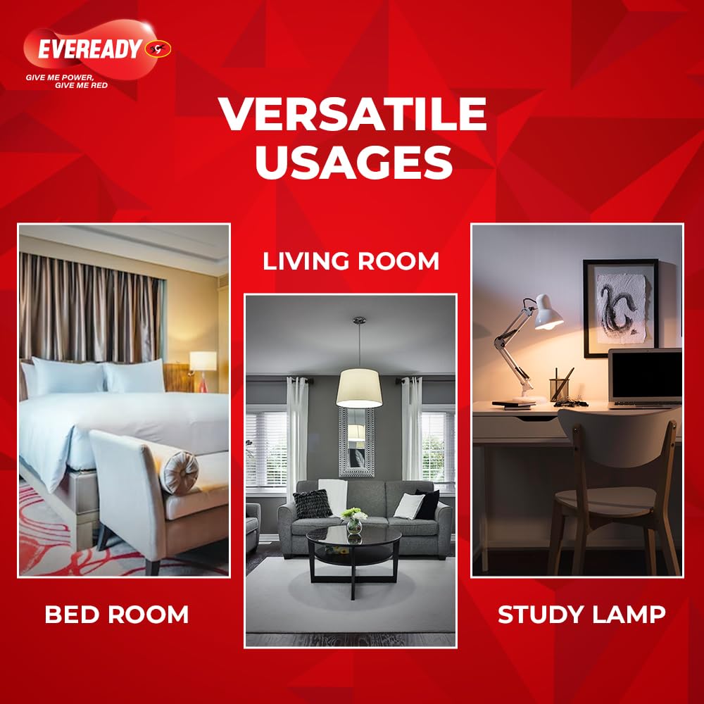 Eveready 18W LED Bulb | 1800 Lumen | 4KV Surge Protection | Long Life & Low Maintenance | BIS Certified | 1 Year Warranty | 100 Lumens Per Watt | Cool...