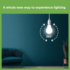 PHILIPS 12-Watt Glass LED Bulb | Full Glow Energy Saver 1200 Lumen Frosted Diffused LED Bulb | Base -B22 | Crystal White,Pack of 2