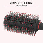 AGARO Royal Round Hair Brush with Strong & flexible boar bristles having Anti static ball tips