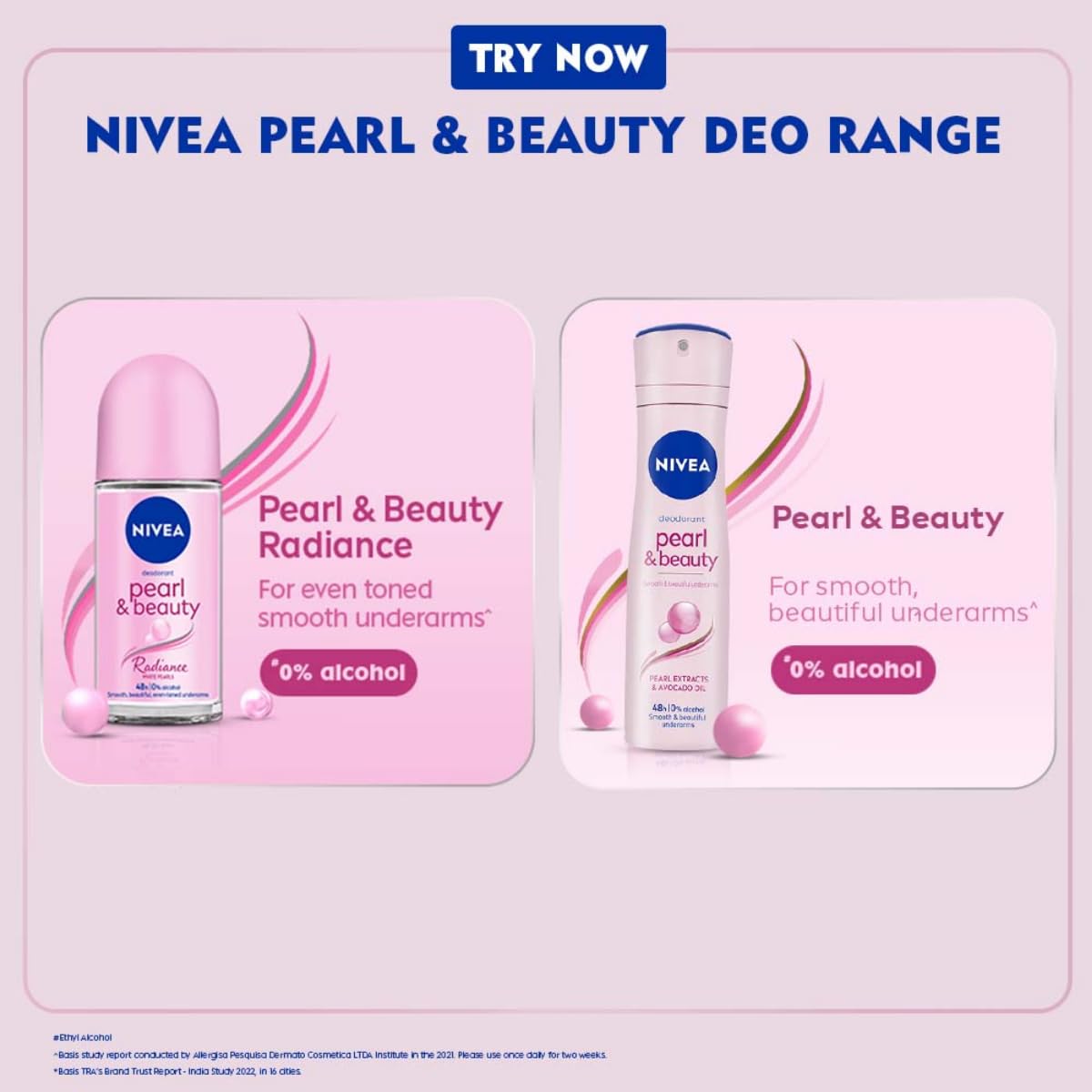 Nivea Female Pearl & Beauty Radiance Citrus Scent Liquid Deodorant 150 Ml | For Eventoned Smooth & Beautiful Underarms, Pack Of 1