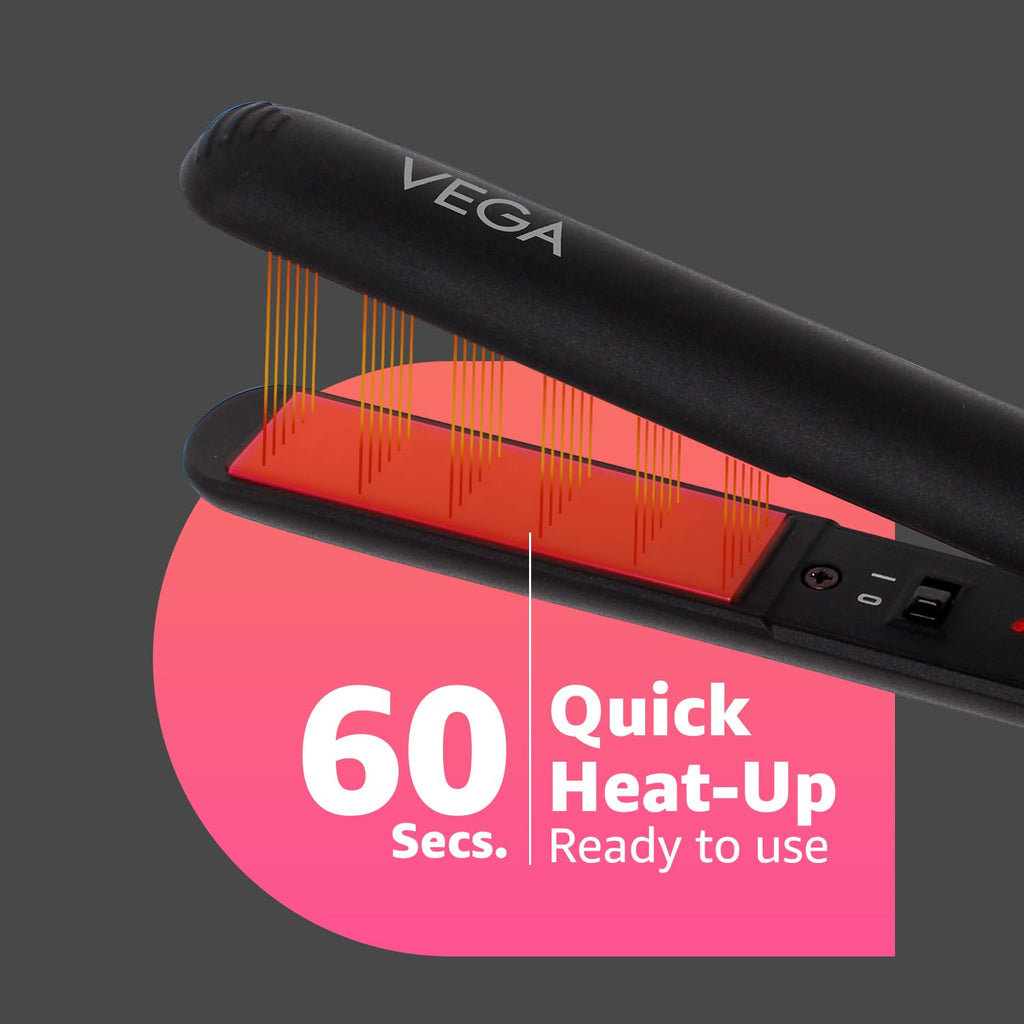 Vega Adore Hair Straightener for Women with Ceramic Plates & Fast Heat