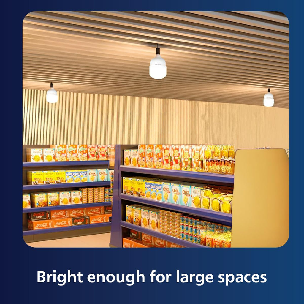 Philips 40 - watt LED Bulb | AceBright High Wattage LED Bulb | Bulb Base : B22, Light Bulb for Home | Colour : Cool Day Light, Pack of 4