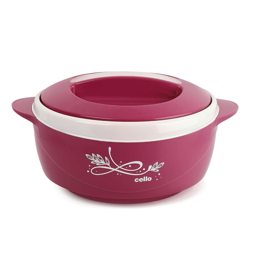 CELLO Sapphire Insulated Casserole Hot Pot For Kitchen 1250 ml Pink |