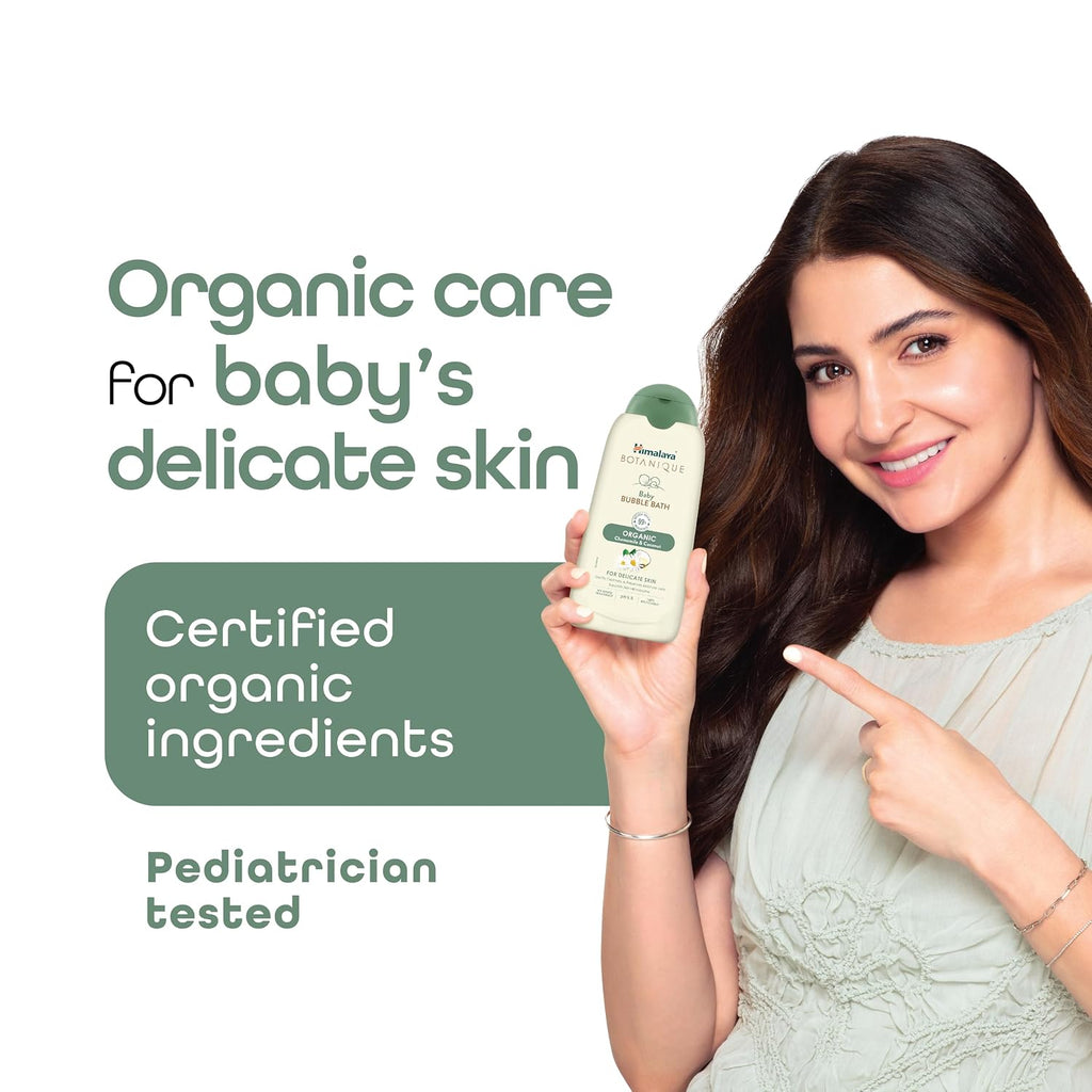 Himalaya Botanique Baby Bubble Bath|Organic|Pediatrician Tested|200 ml