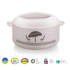 CELLO Chef Plastic Casserole, 1.5 litres, White