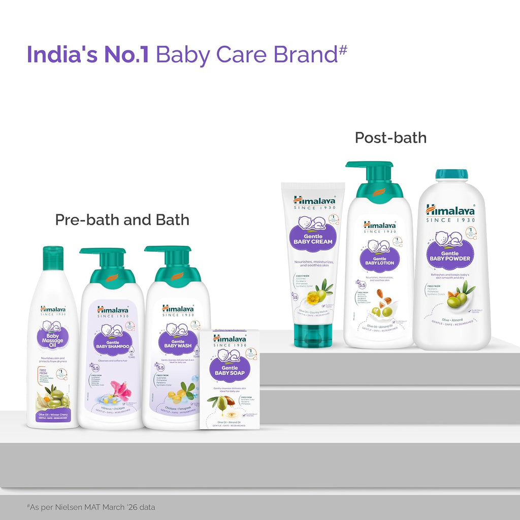 Himalaya Soft & Gentle Baby Wipes |72 Wipes x B3 G1 Free - 288 Wipes | With Licorice & Aloe Vera | Gently cleanses & Helps prevent the cause of...