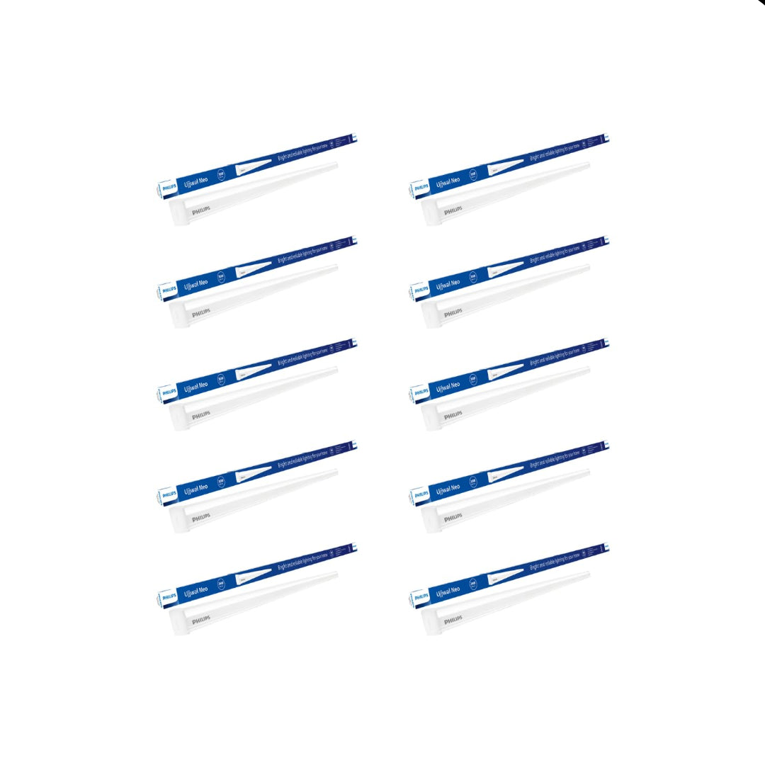 Philips 36 W LED Tubelight | Ujjawal Neo LED Tubelight for Home & Hall, Colour : Cool Day Light, Pack Of 10