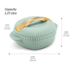 MILTON plastic Oyster 1500 PU Insulated Casserole, 1275 ml