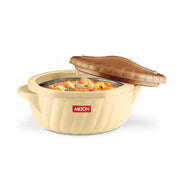 MILTON Flora 2500 Insulated Inner Steel Casserole for Roti, 2.35 Litre