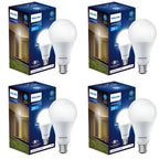 Philips 26-watt LED Bulb |AceBright High Wattage LED Bulb|Base: B22 Light Bulb for Home | Crystal White, Pack of 4