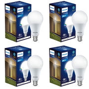 Philips 26-watt LED Bulb |AceBright High Wattage LED Bulb|Base: B22 Light Bulb for Home | Crystal White, Pack of 4