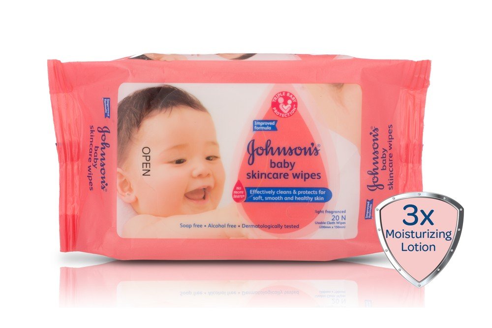 Johnson's Baby Skincare Cloth Wipes - 20 Wipes