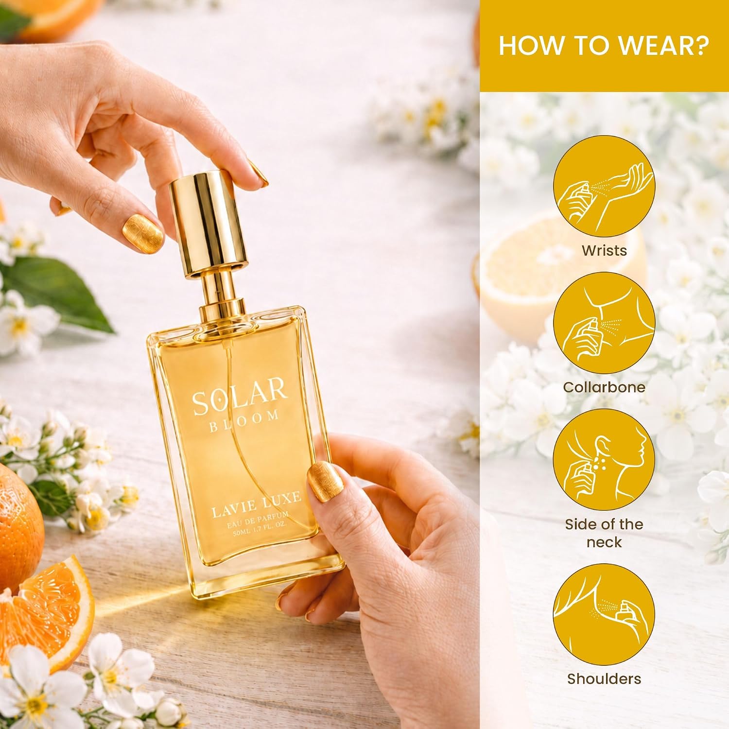 Lavie Luxe Solar Bloom Eau De Parfum | Luxury Collection 25ml Perfume | Perfume for Women