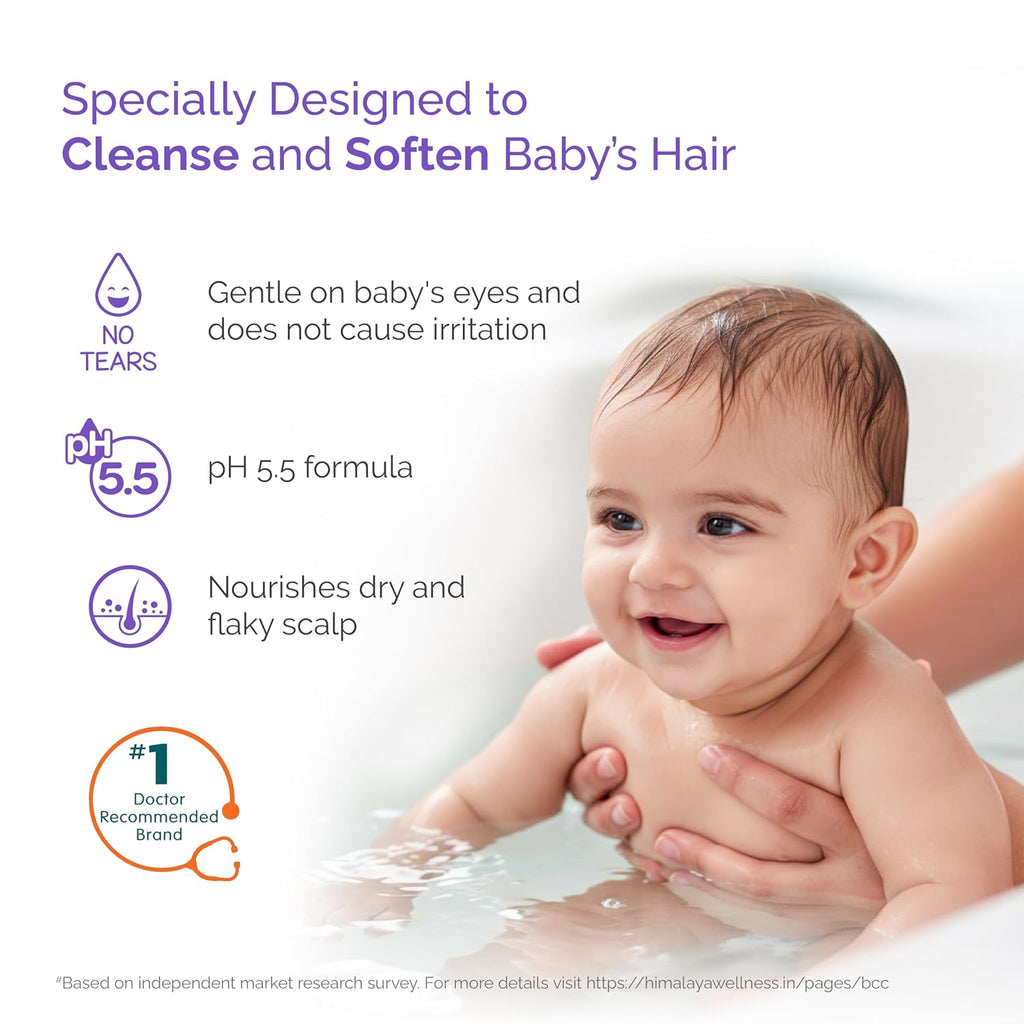 Himalaya Gentle Baby Shampoo with phyto-proteins|No Tears|pH 5.5|200ml