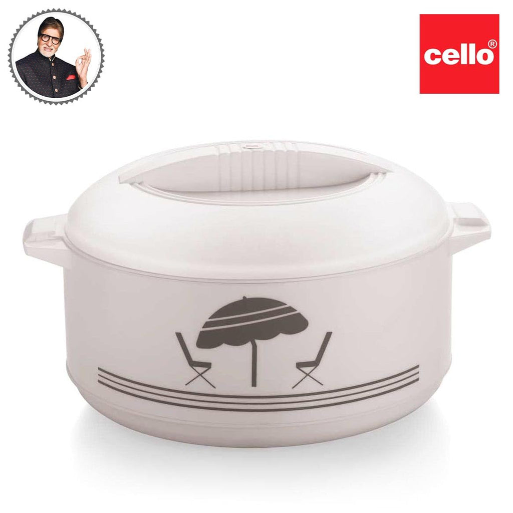 CELLO Chef Plastic Casserole, 1.5 litres, White