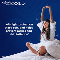 Stayfree Advanced Xxl|Combo Packs 84 Pads|All Night Ultra Comfort Sanitary Pads Women|Convert Heavy Flow Into Gel|Odour Control|Absorbs 2X Faster 2X Better Coverage|Up To 12 Hours Of Protection