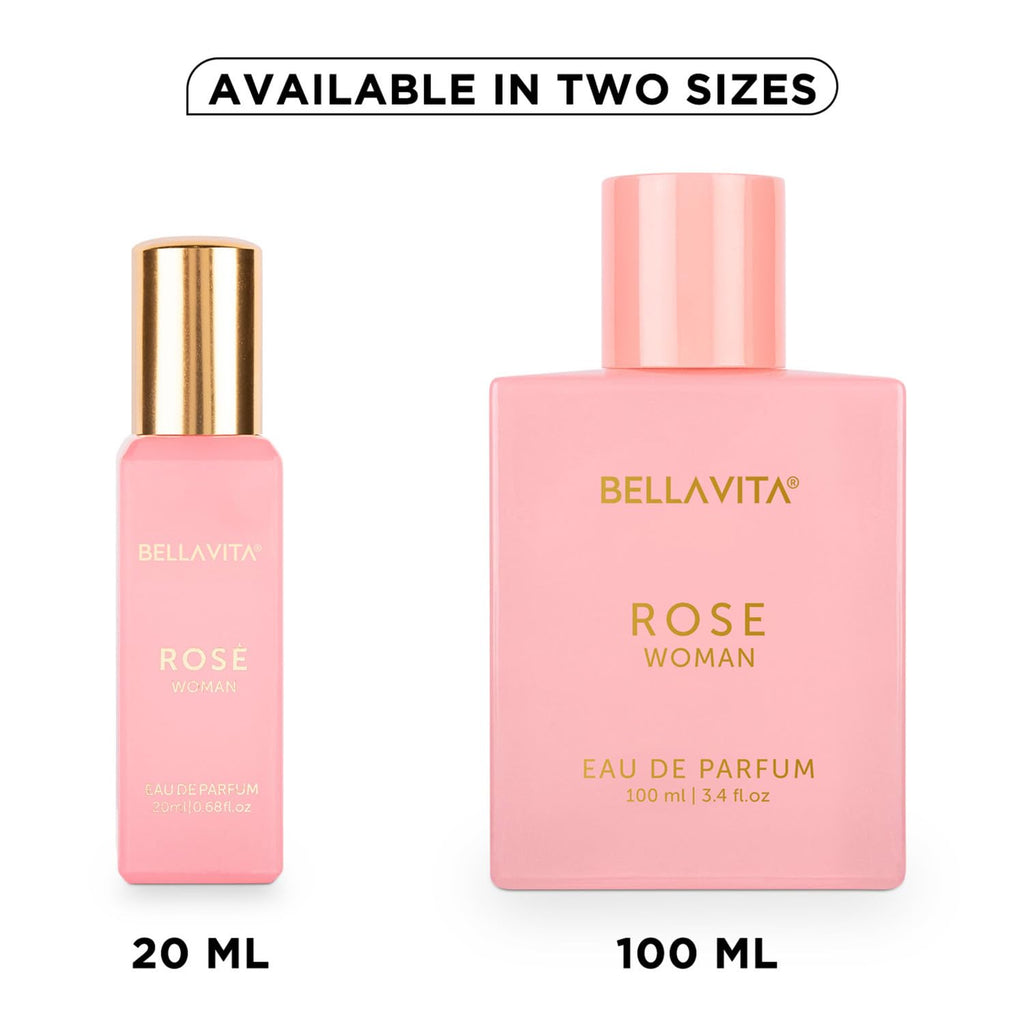 Bella Vita Luxury Organic Luxury Rose Woman Eau De Parfum Liquid Perfume for Women with Woody Rose, Jasmine, Black Currant, Vanilla & Amber | Long...