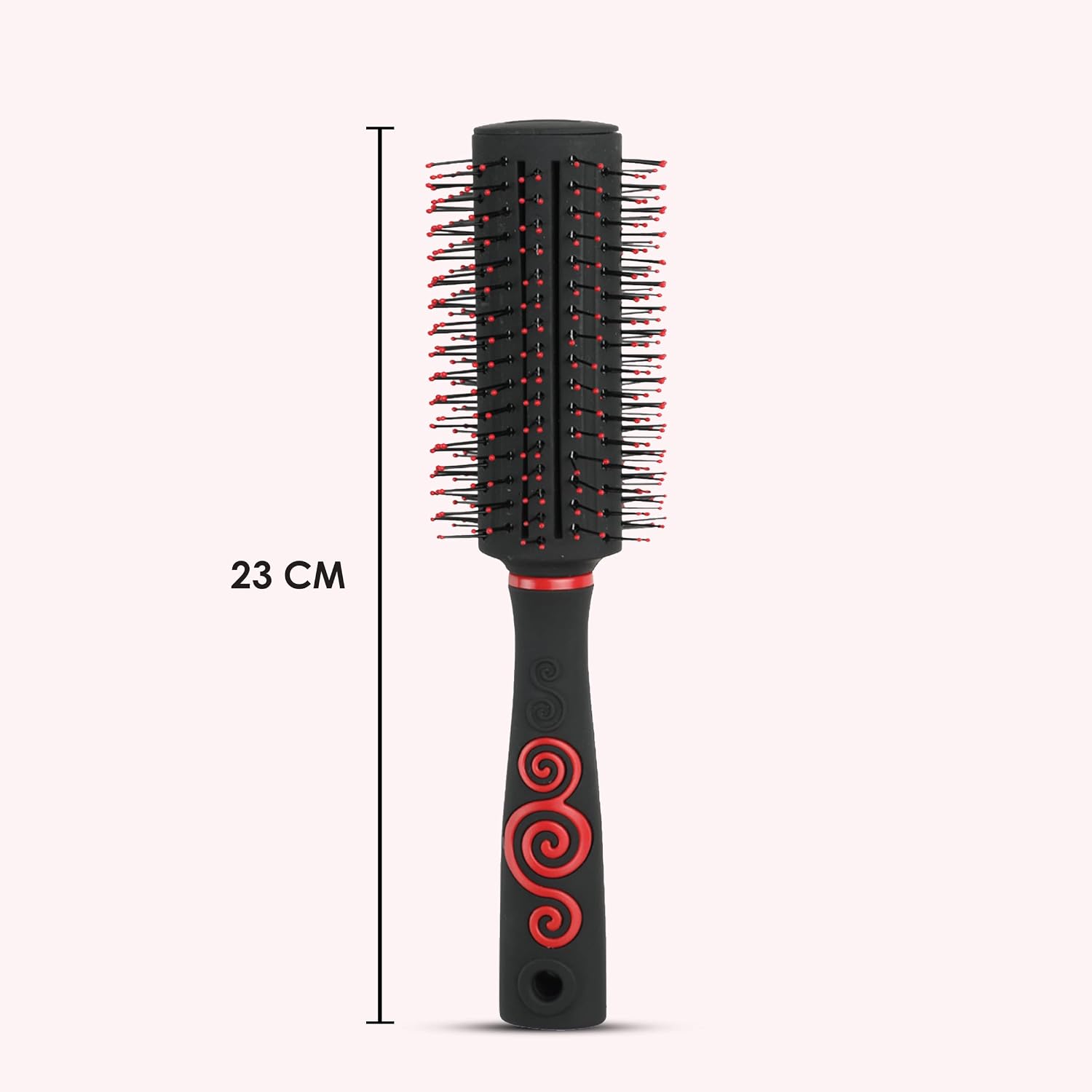 AGARO Royal Round Hair Brush with Strong & flexible boar bristles having Anti static ball tips