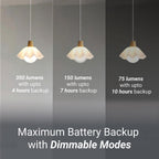 wipro Garnet 30w LED Emergency Bulb | Cool Day White (6500K) | B22 | Inverter Bulb for Home | Upto 10 Hours Back up with dimmable Modes | Li-ion Battery | Over Charging Protection | Pack of 1