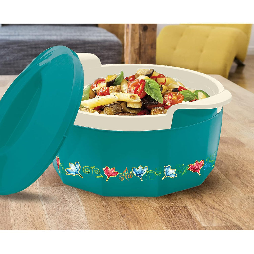 MILTON Elegance Jr. Inner Stainless Steel Casserole Gift Set Of 3 (395 Ml, 750 Ml, 1.35 Litres), Green |