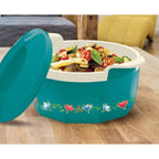 MILTON Elegance Jr. Inner Stainless Steel Casserole Gift Set Of 3 (395 Ml, 750 Ml, 1.35 Litres), Green |