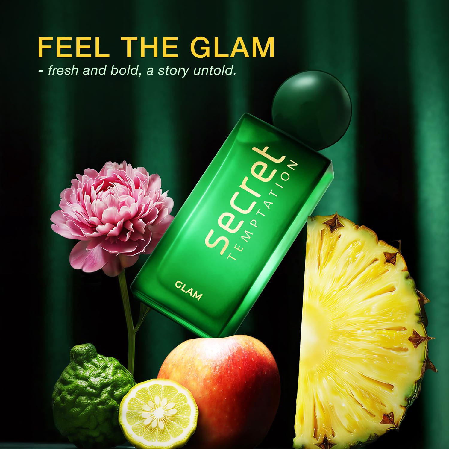 Secret Temptation Glam Perfume for Women, 100ml | Premium Perfume with Long-Lasting Scent | Elegant & Classy Fragrance |Gift for Women