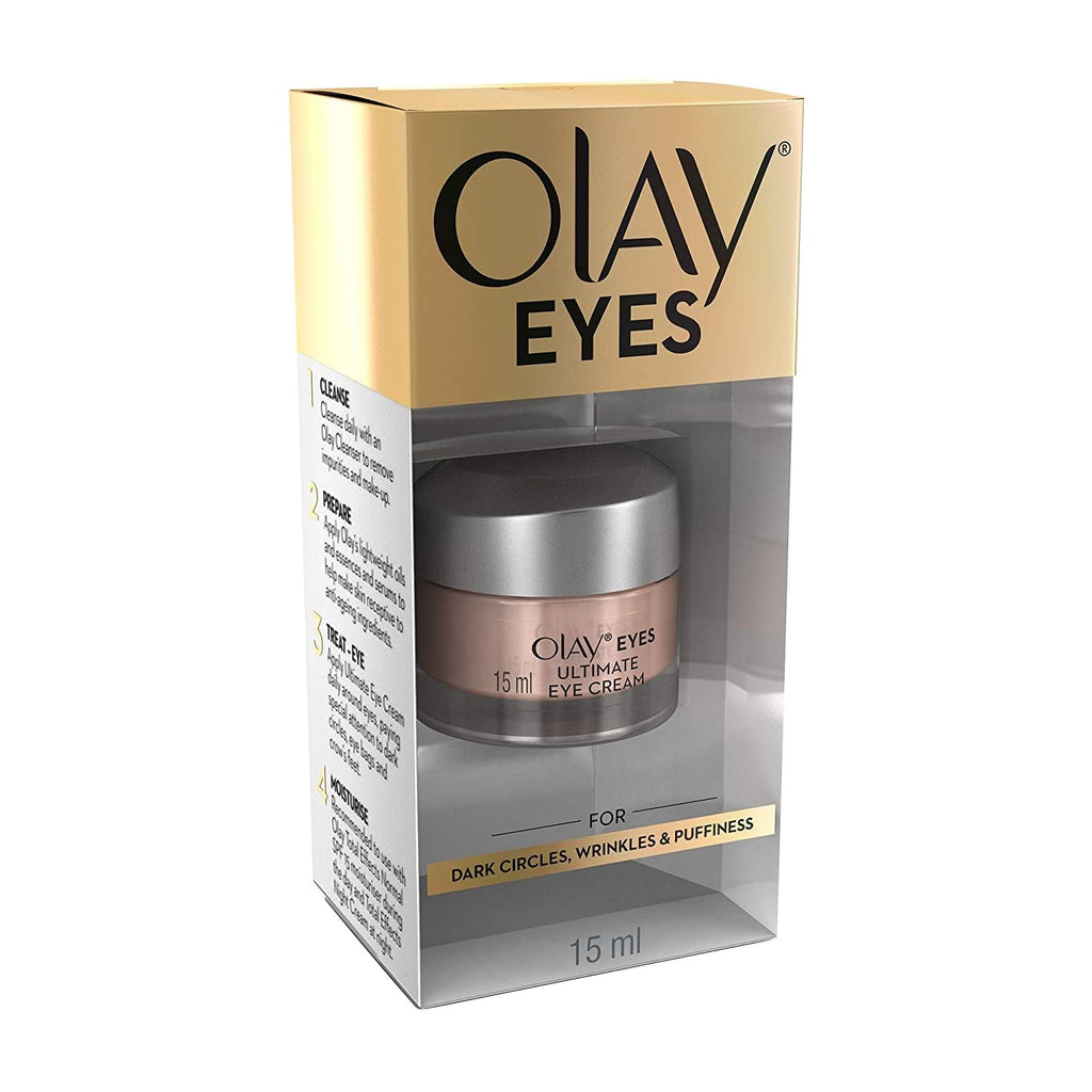 Olay Ultimate Eye Cream | Reduces Dark Circle, Wrinkles and Puffiness | With Peptides and Niacinamide l Normal, Oily, Dry & Combination Skin l Paraben...